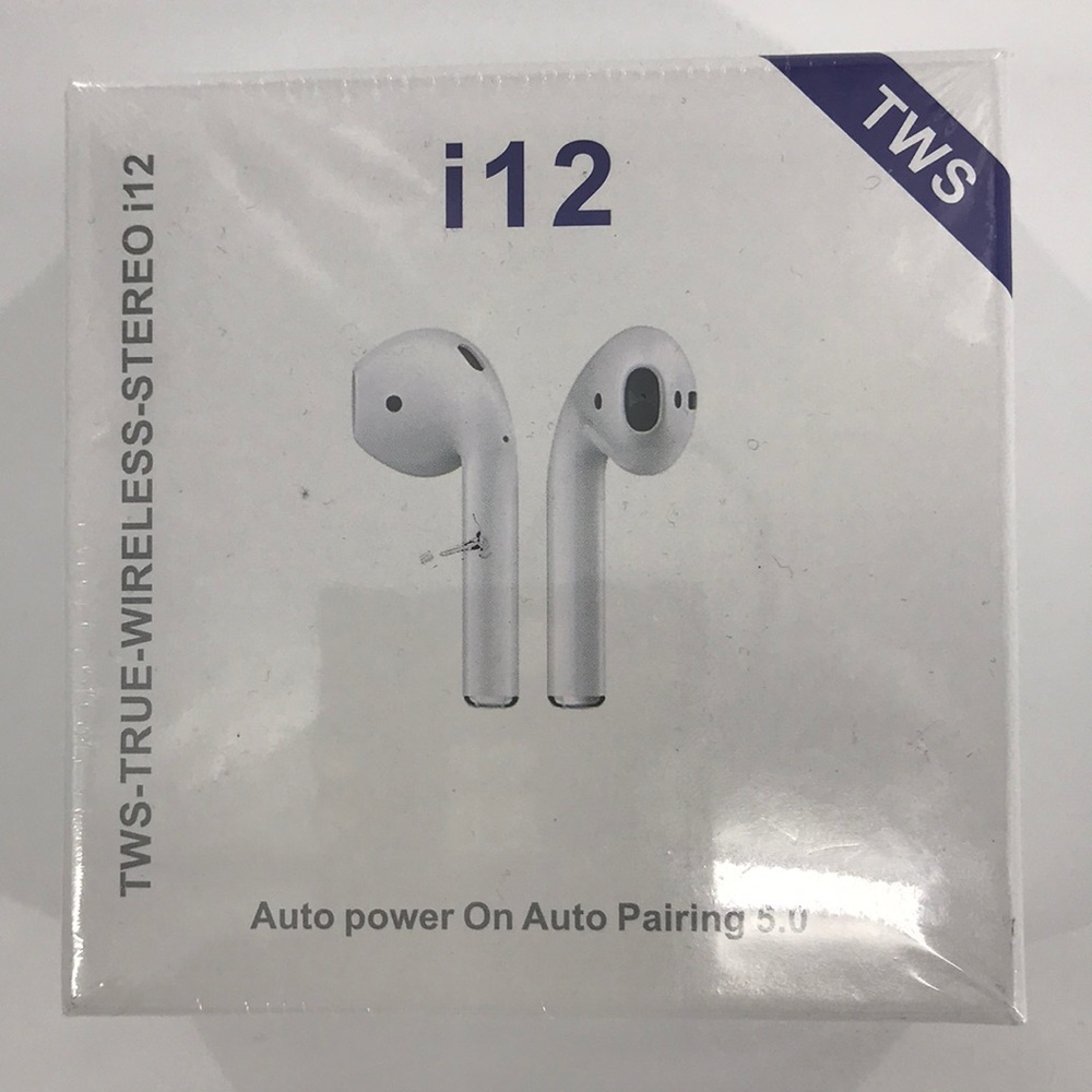 NEW Earbuds TWS-True-Wireless-Stereo i12 Auto Power On Auto Paring 5.0 W…